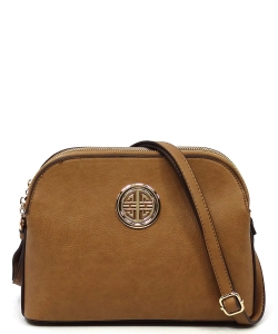 Messenger Handbag Design Faux Leather WU040NC STONE